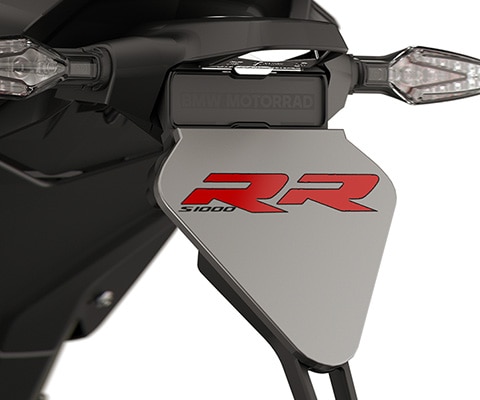 ChatGPT said:  Đuôi xe gọn thể thao với giá đỡ biển số ngắn trên S 1000 RR.